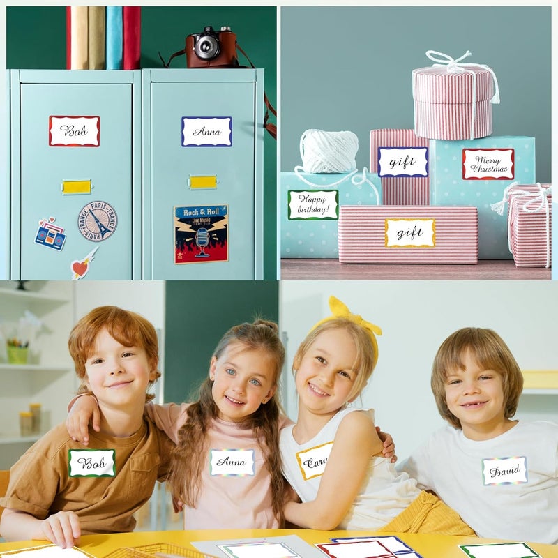 STARLIBOO Holographic Colored Labels Stickers, 3X5 Inch Removable Large Label Stickers for Moving Boxes and Storage Bins- Waterproof- Writable- Tear Resistant (Holographic Red - Image 4